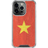 Vietnam Flag Distressed iPhone 16 Pro Clear Case